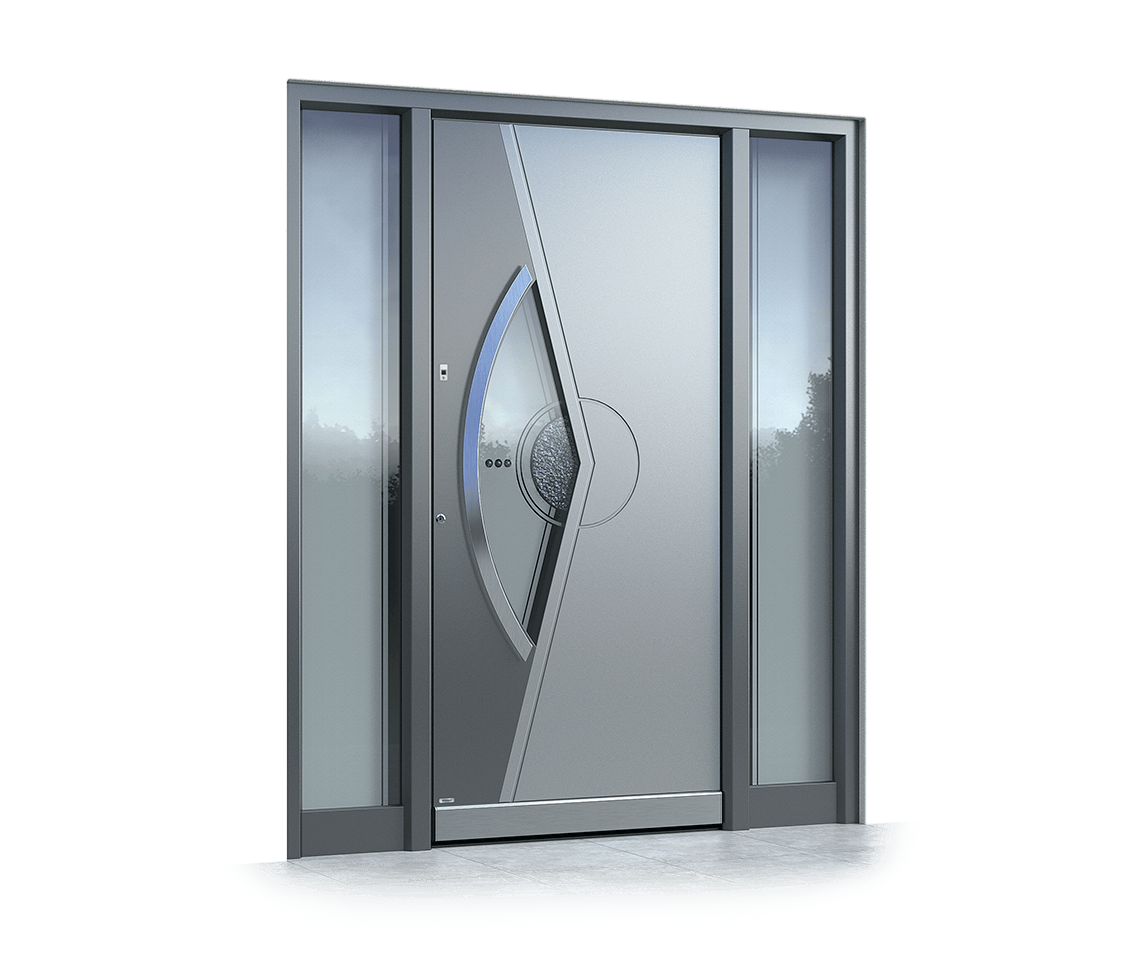 Aluminium front door 1980