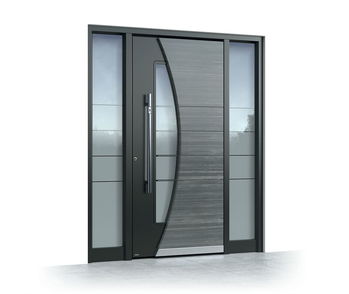 Aluminium front door 518