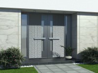 Modern aluminium front doors 0167