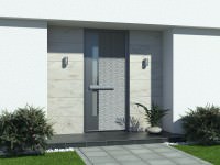 Modern aluminium front doors 0167