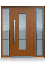 Wooden front door 1081