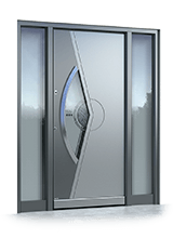 Aluminium front door 1980